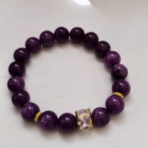 Pulsera Amatista con decoración cristal