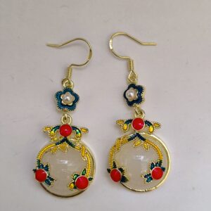 Aretes de Jade Blanco
