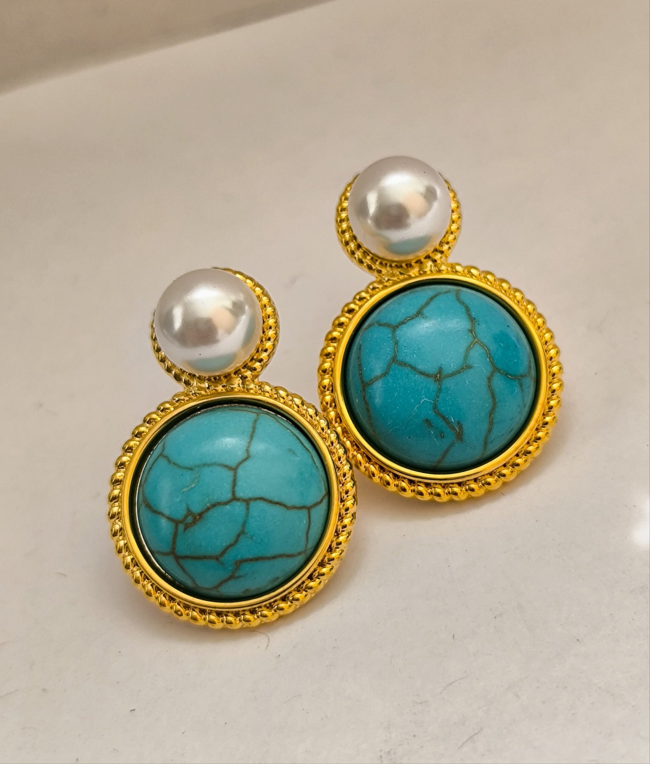 Aretes Piedra Turquesa - Image 2